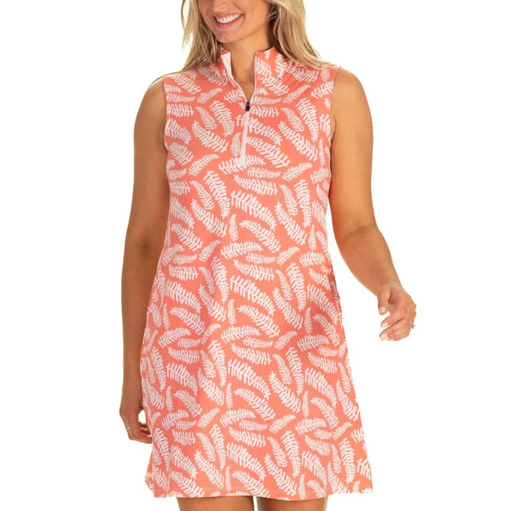 Duffield Lane Active Kingston Zipper Dress Leland Gal Pink Fern S
